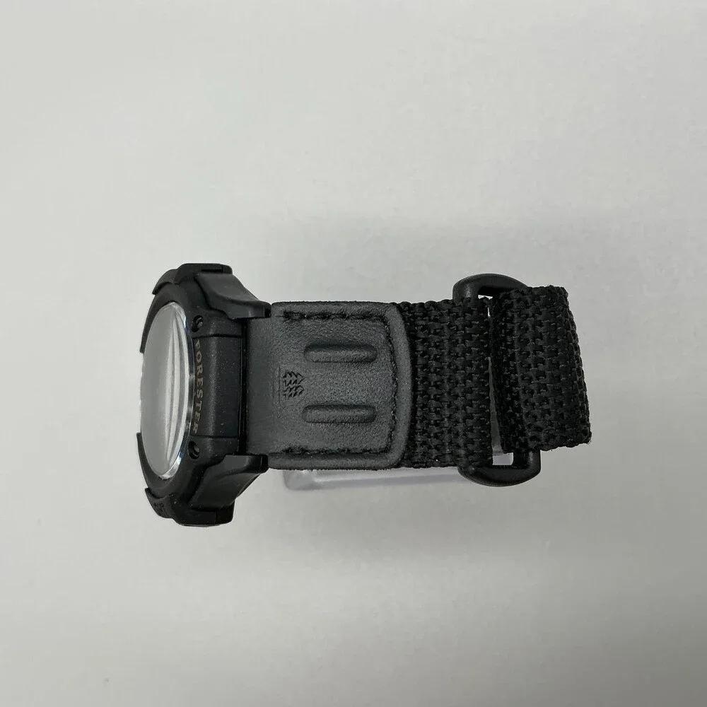 Vintage Casio Forester FT-500 Men Watch 41mm Black Nylon Illuminator New Battery